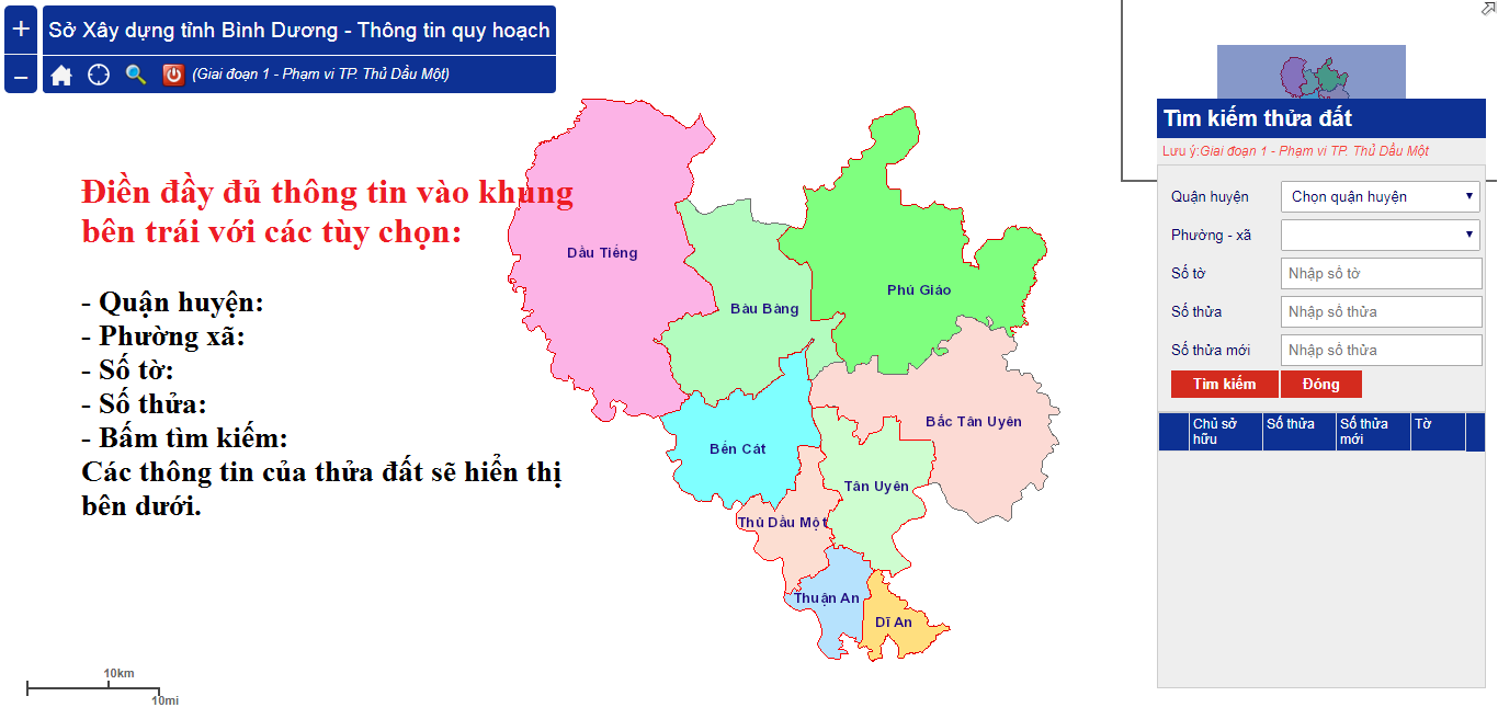 Tra cứu thông tin quy hoạch - 2