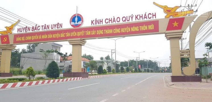 Cổng chào huyện Bắc Tân Uyên