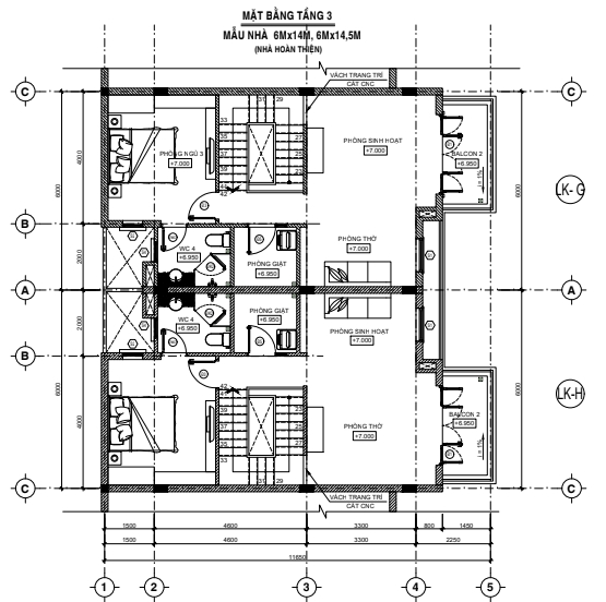 Bản vẽ thiết kế mẫu biệt thự West Lakes Golf & Villas 46