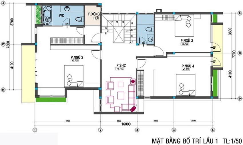 mẫu thiết kế nhà vườn đẹp 2 tầng mái bằng-23