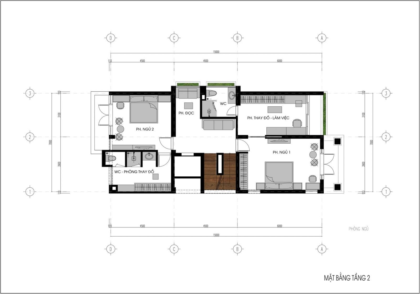 Mẫu thiết kế nhà vườn đẹp 3 tầng-20