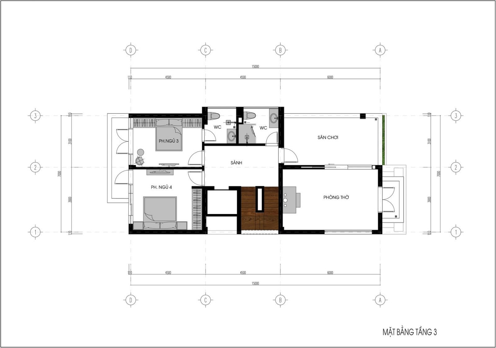 Mẫu thiết kế nhà vườn đẹp 3 tầng-21