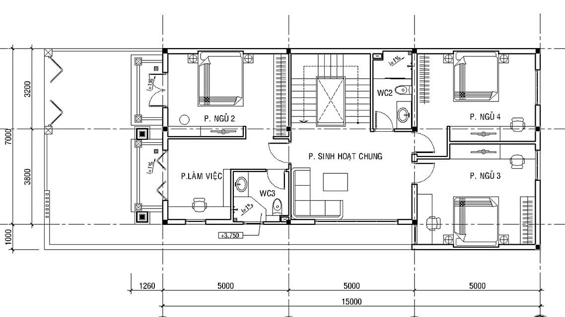 Mẫu thiết kế nhà vườn đẹp 3 tầng-24