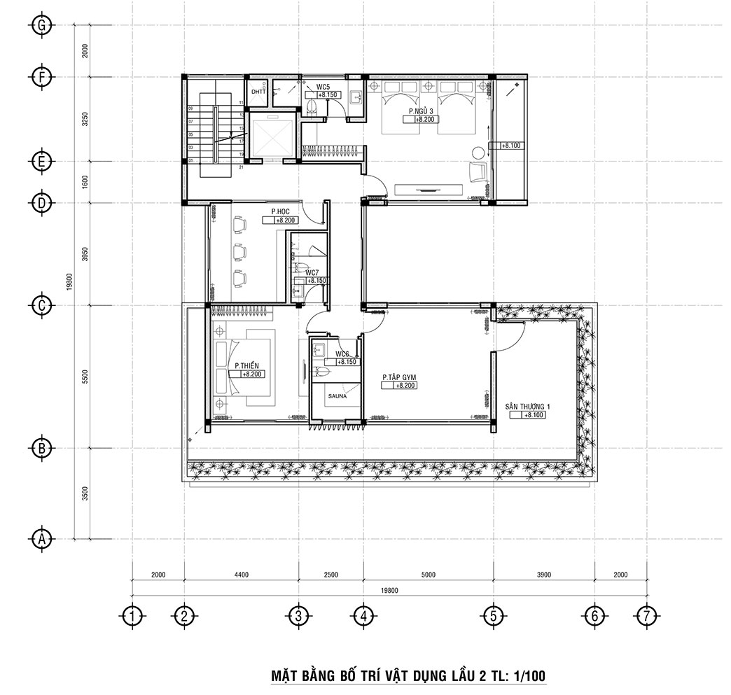 Mẫu thiết kế nhà vườn đẹp 3 tầng-5