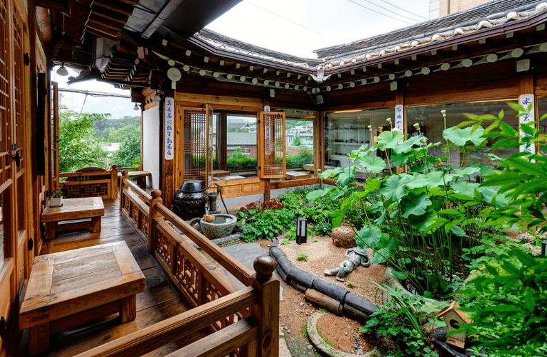Mẫu nhà vườn trệt đẹp kiểu Hàn Quốc-2