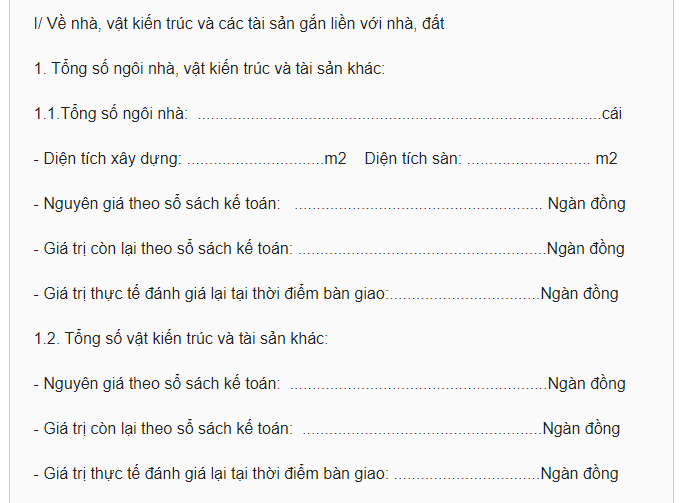 Mẫu biên bản bàn giao tài sản - 3