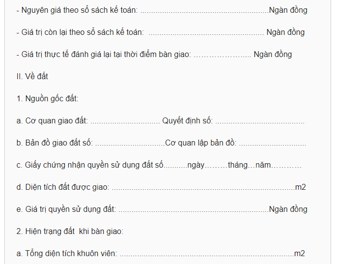 Mẫu biên bản bàn giao tài sản - 6