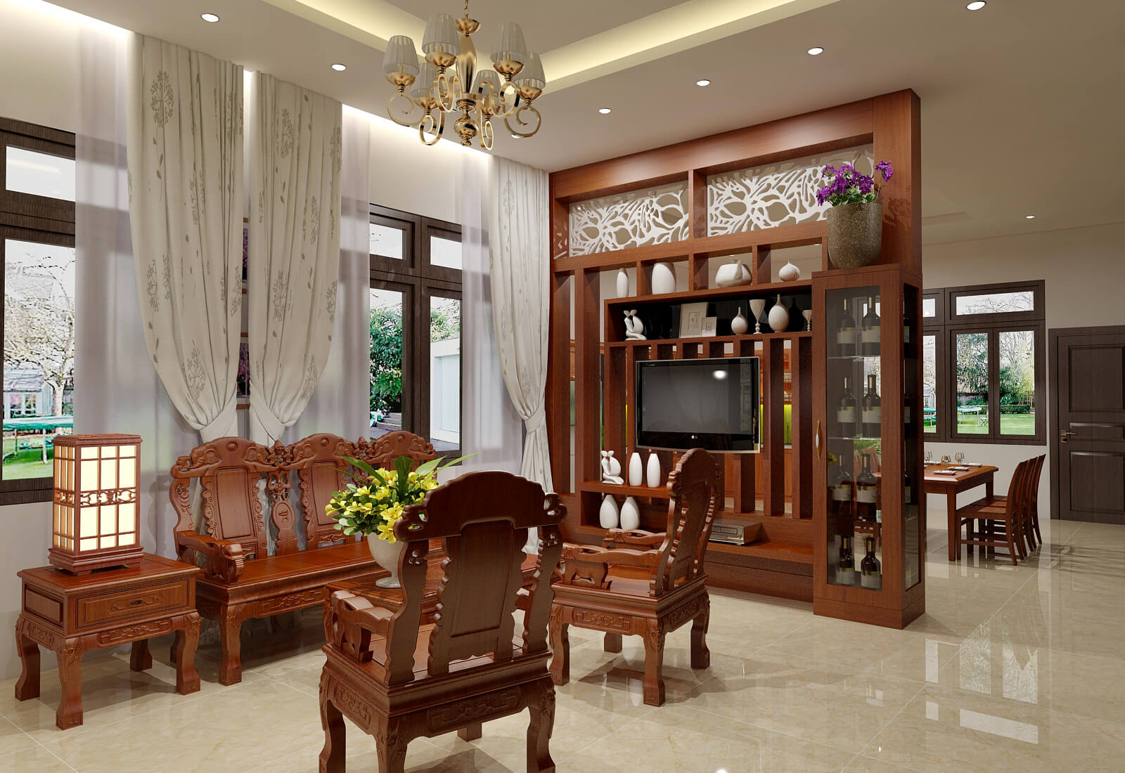 Top 5 mẫu nhà ống phòng khách liền bếp đẹp hiện đại nhất hiện nay  Trần  Anh Group