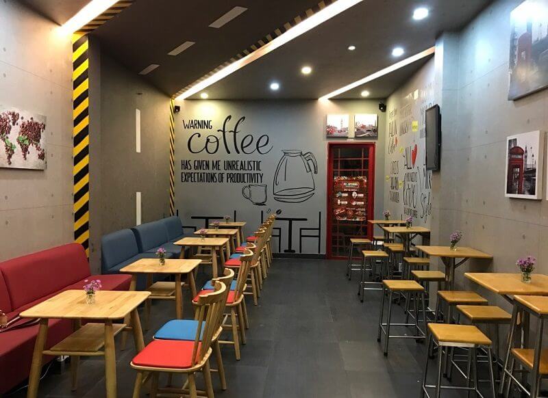 mẫu quán cafe nhà ống 8