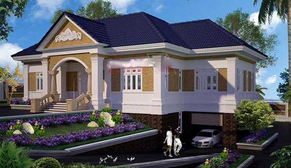 Mẫu nhà 1 tầng đẹp 100m2-2