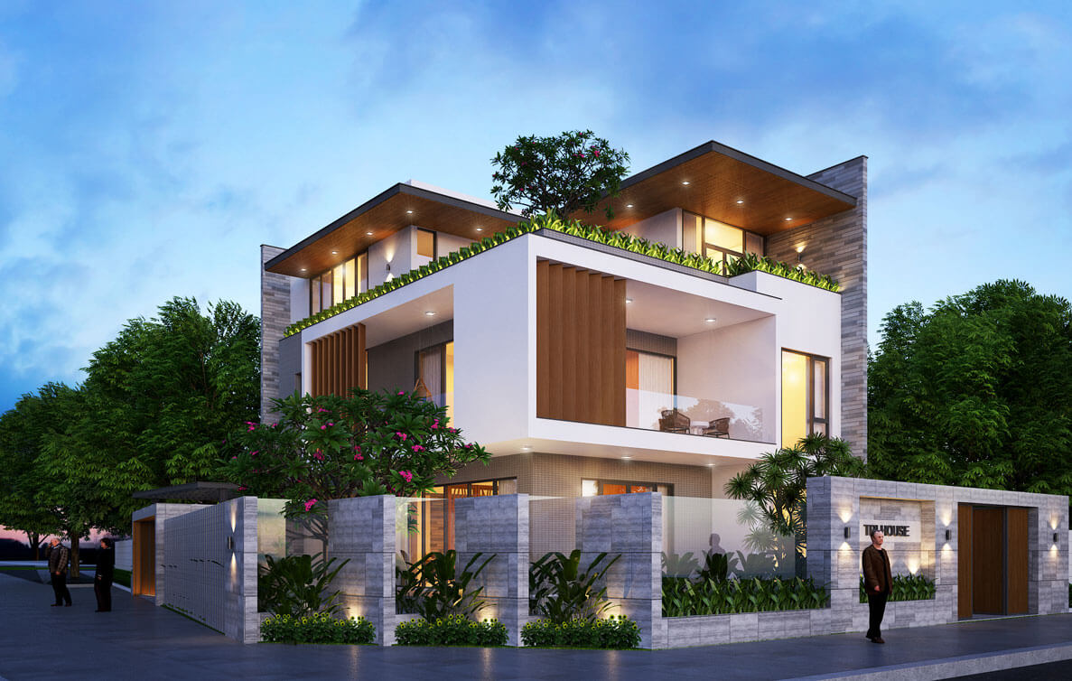 nhà 2 tầng đẹp 100m2 9