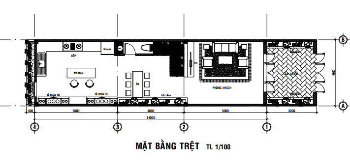 Mẫu nhà 2 tầng đẹp 4x14m-4