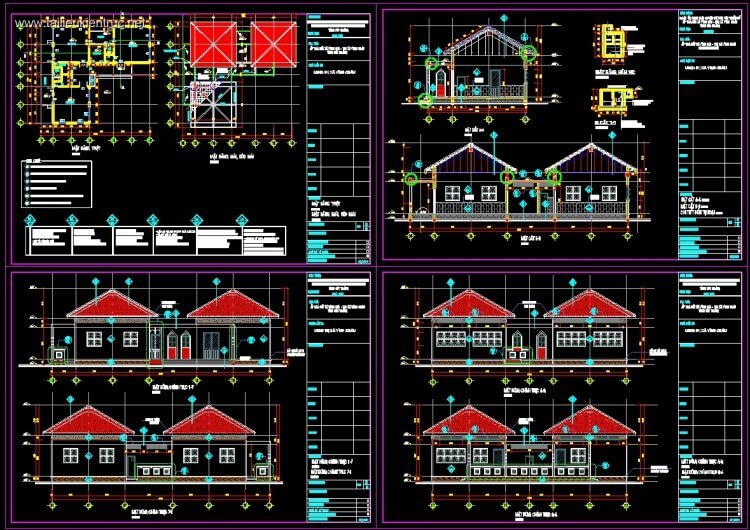 bản vẽ thiết kế trường mầm non 8