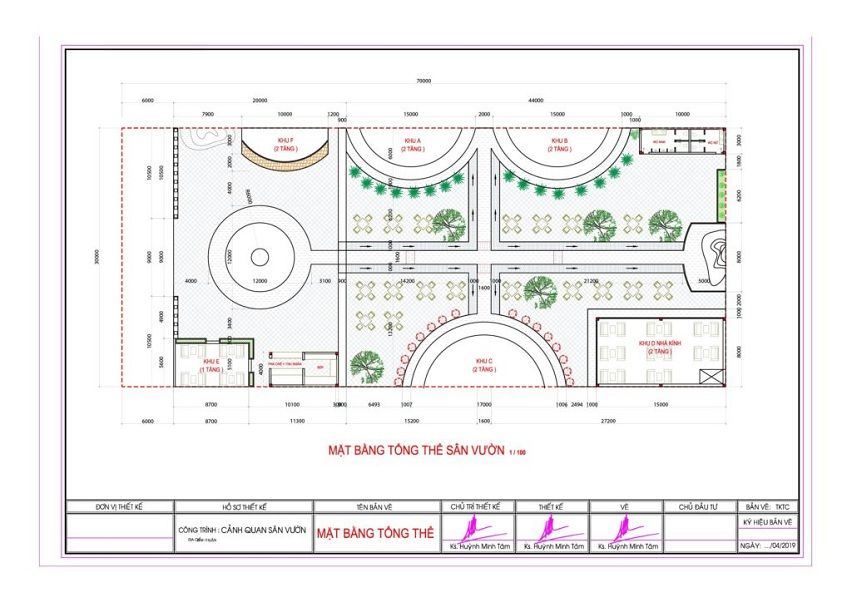 Bản vẽ thiết kế quán cafe sân vườn 2