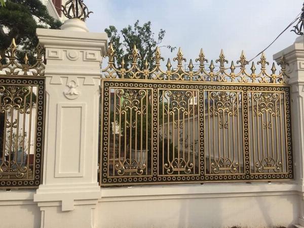 Mẫu cổng hàng rào bằng nhôm đúc 1