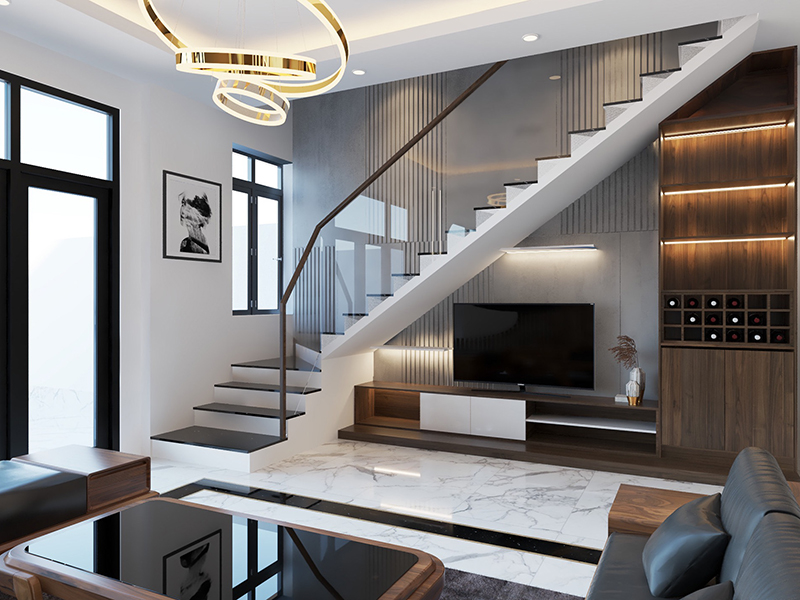Tổng hợp những mẫu cầu thang đẹp đang được nhiều gia chủ lựa chọn | Thiết  kế nhà hiện đại, Nhà cửa, Màu phòng khách