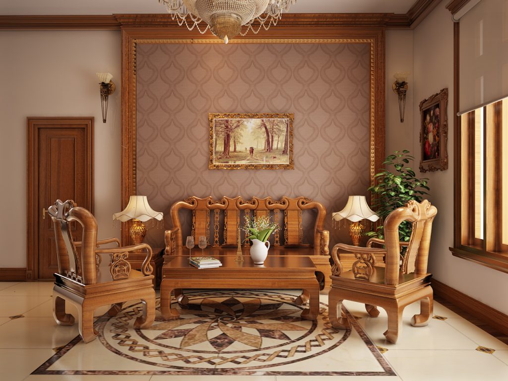đồ gỗ trang trí phòng khách-8