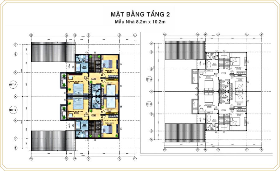 Mặt bằng thiết kế biệt thự Phúc An Ashita - 2