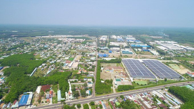 Một góc khu công nghiệp tại huyện Bàu Bàng. Ảnh: Trần Anh Group