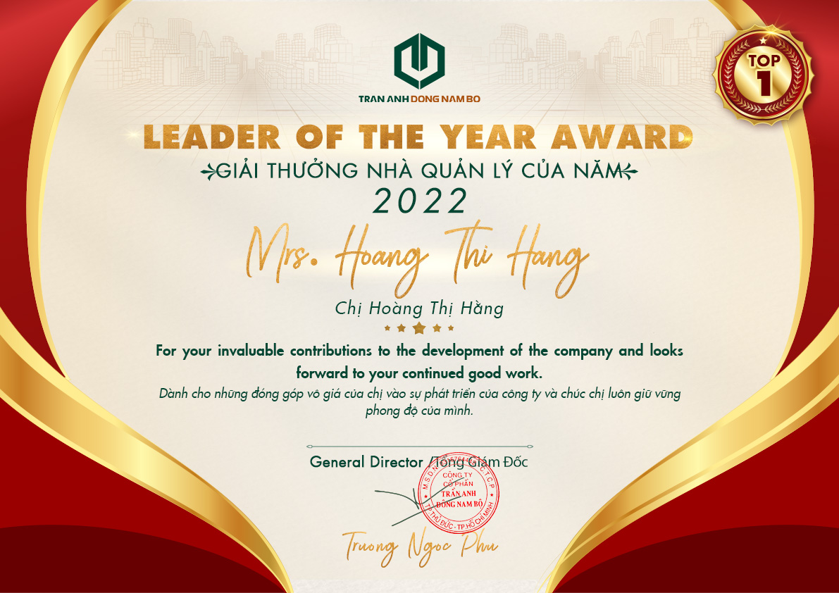Biên tập Hoàng Hằng - Giải thưởng 2022