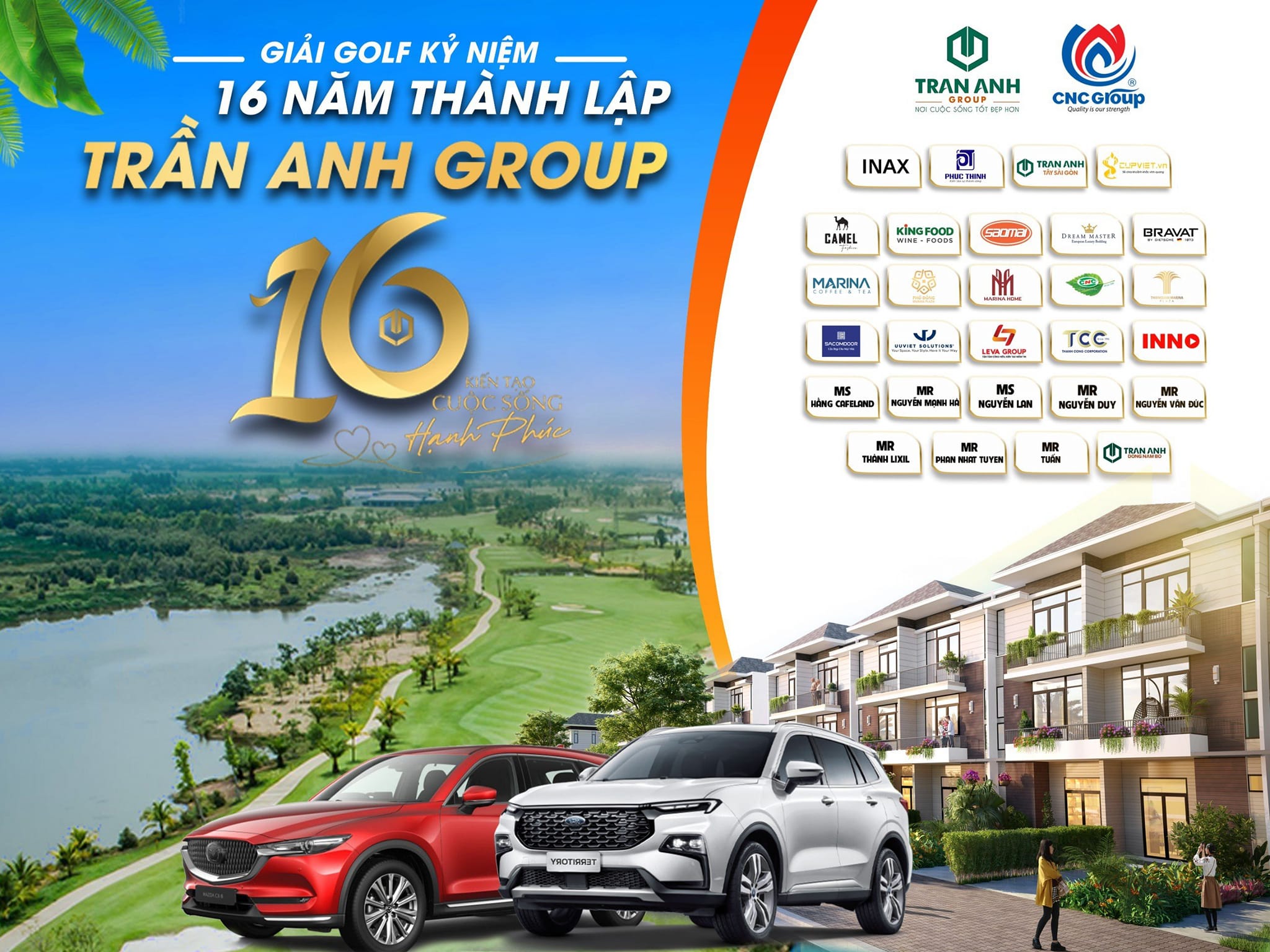 Giải Golf kỷ niệm 16 năm thành lập Trần Anh Group-1